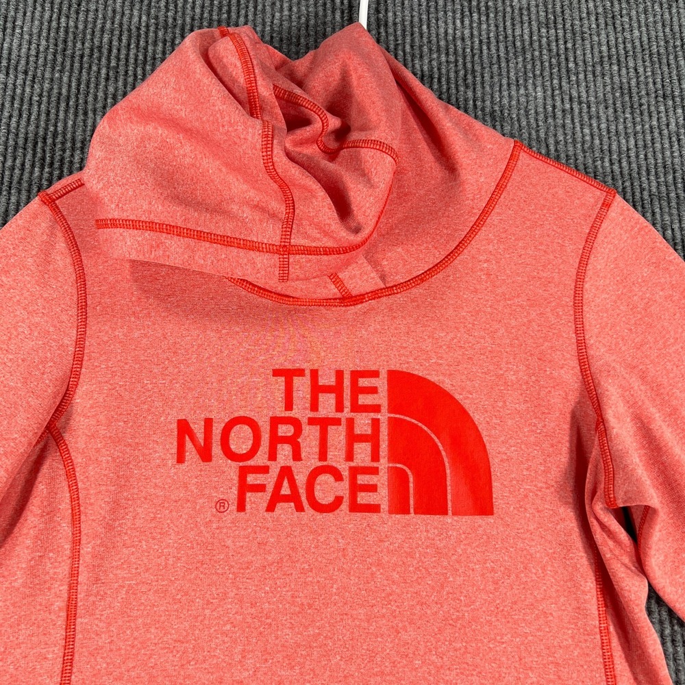 The North Face Hoodie Sweatshirt Womens Small Pink Long Sleeve Pullover Outdoor